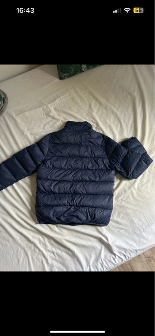 Giubbotto uomo vero piumino d’oca blu