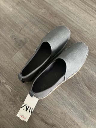 Zapatos Zara Hombre Talla 44 Gris