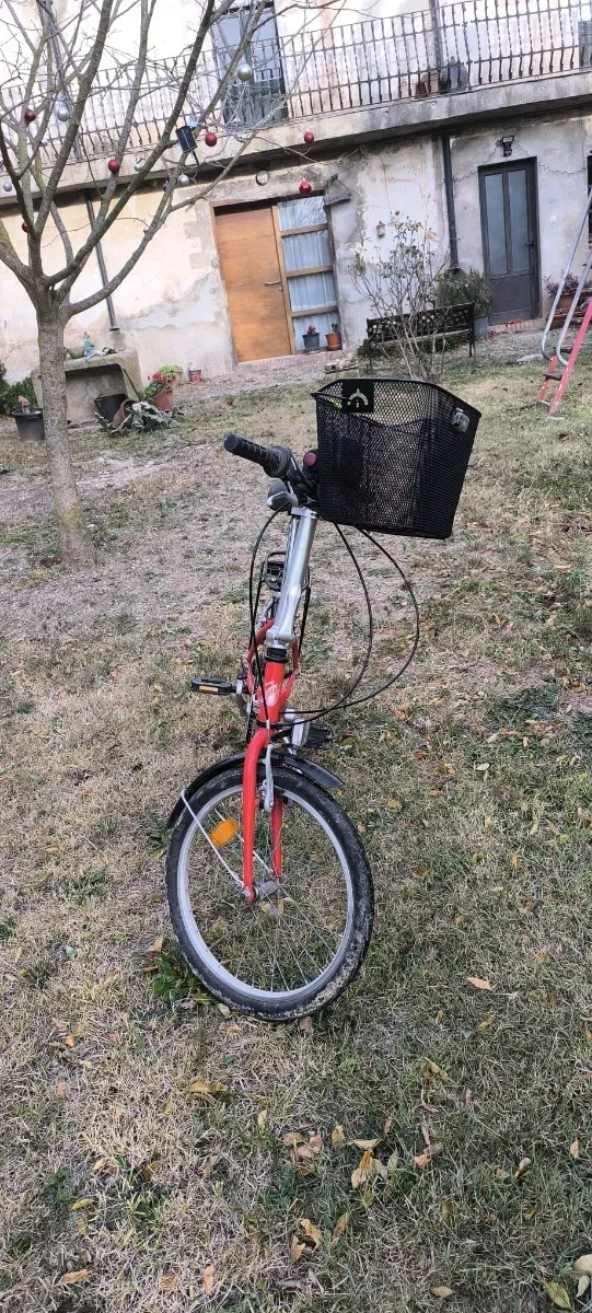 Bicicleta plegable roja AMAT Nautic