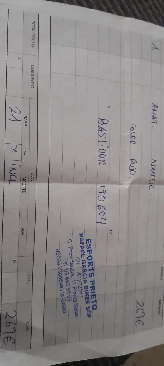 Bicicleta plegable roja AMAT Nautic