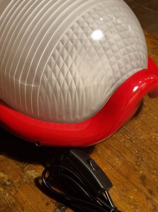 Lampada Noce Castiglioni Flos rossa