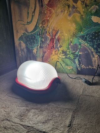 Lampada Noce Castiglioni Flos rossa