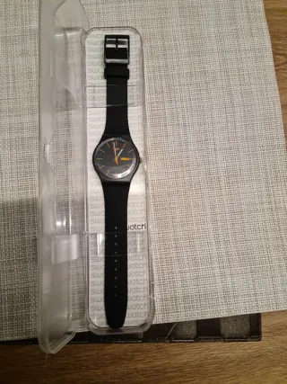 Orologio Swatch Nero e Arancione