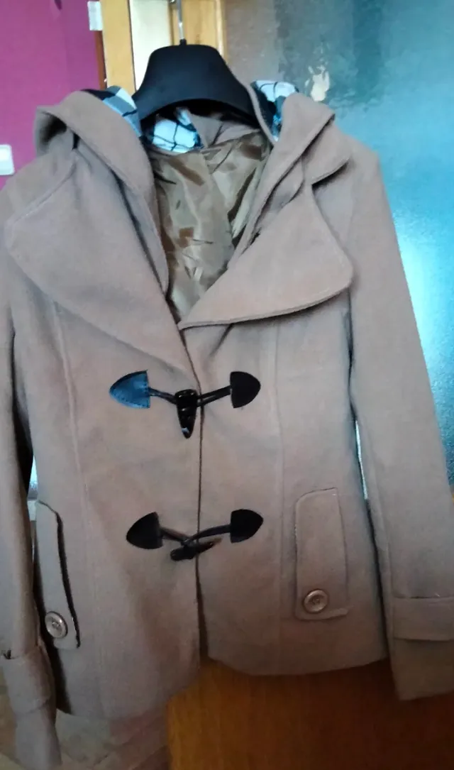 Abrigo trenca niña beige