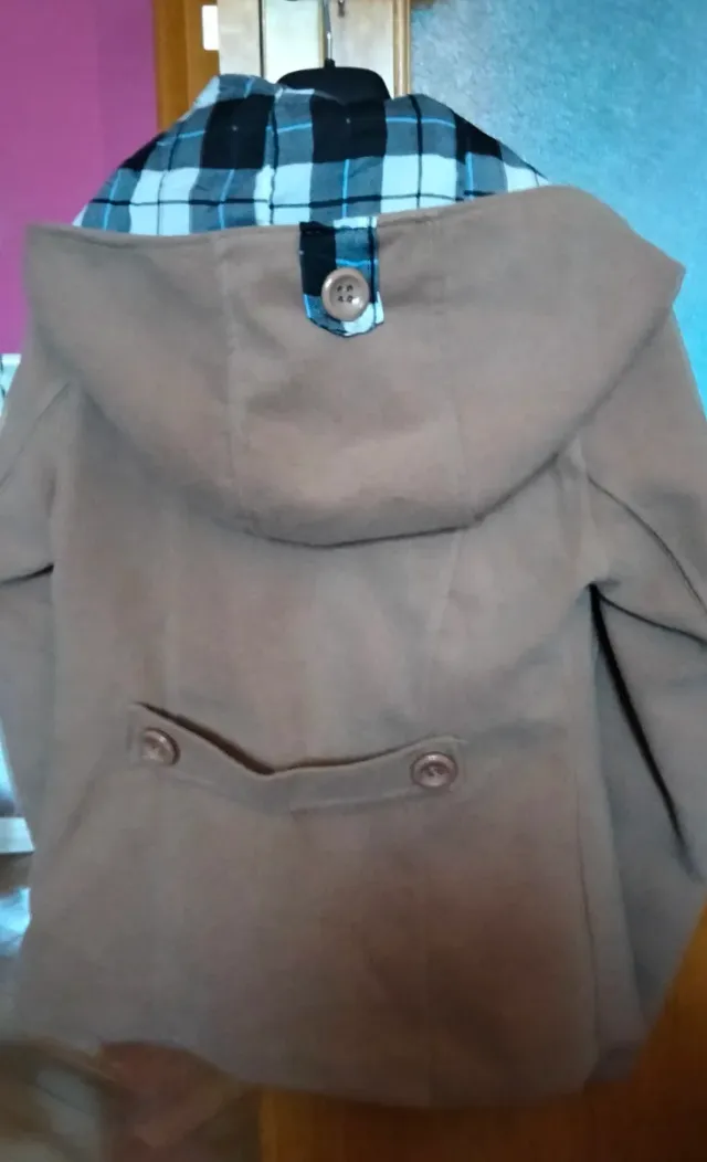 Abrigo trenca niña beige