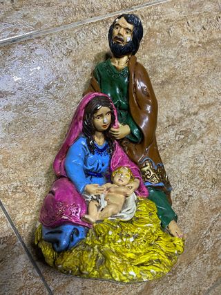 Figura Nacimiento Jesus Sagrada Familia. Vintage