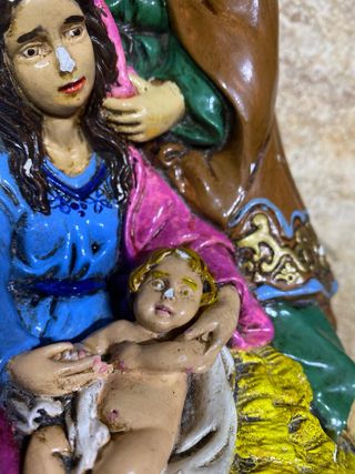 Figura Nacimiento Jesus Sagrada Familia. Vintage