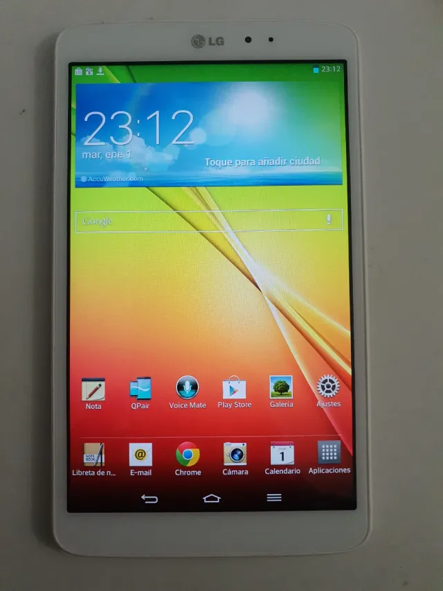 Tablet LG G Pad Blanca