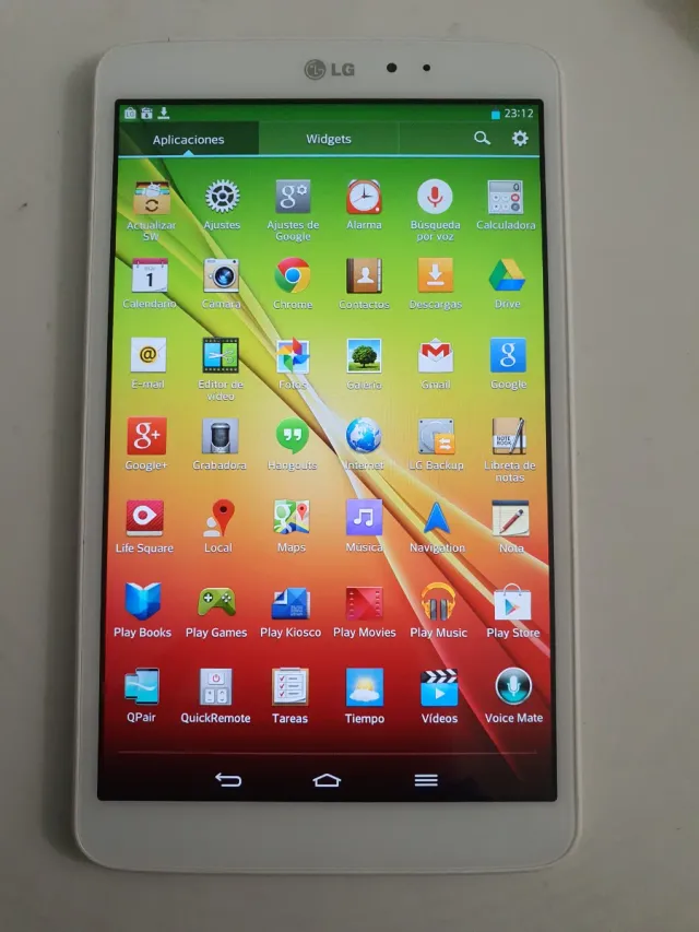 Tablet LG G Pad Blanca