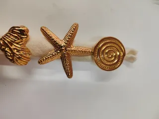 Set 5 Anillos Servilleta Dorados