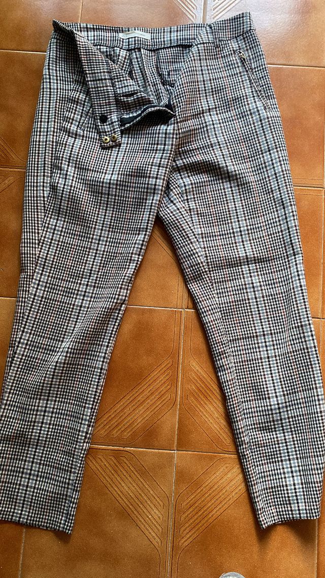 Pantalón de cuadros mujer