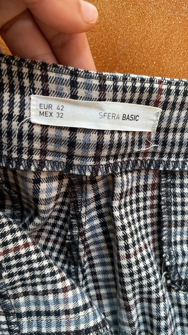 Pantalón de cuadros mujer