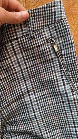 Pantalón de cuadros mujer