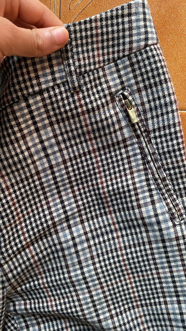 Pantalón de cuadros mujer