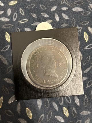 Moneda 8 Maravedís Fernando VII 1820