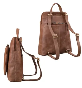 STILORD Dua Mochila Bolso Cuero Mujer