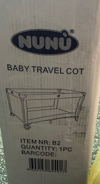 Culla da campeggio blu