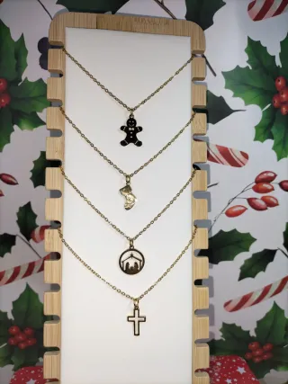 Collar Navideño Acero Inoxidable