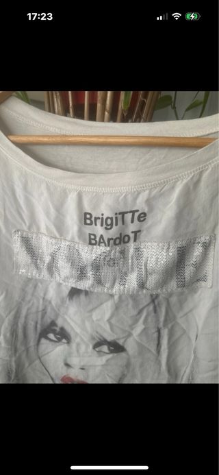 Camiseta Brigitte Bardot Blanca