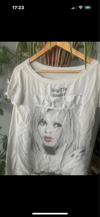 Camiseta Brigitte Bardot Blanca