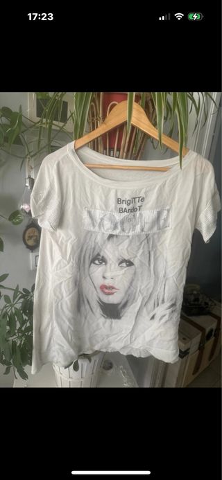 Camiseta Brigitte Bardot Blanca