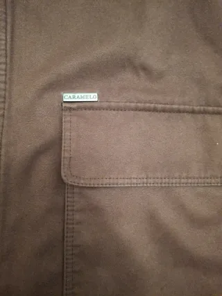 Chaqueta hombre marrón caramelo