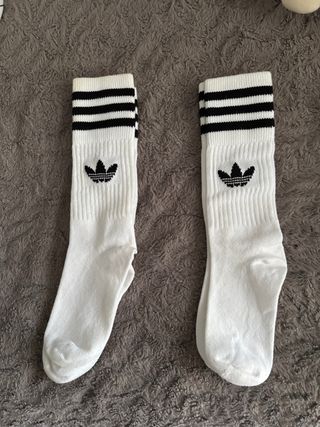 Calcetines Adidas Altos Blancos Talla Única