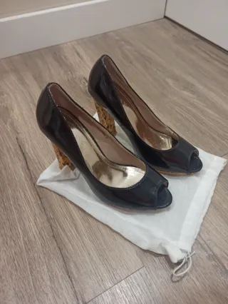 Zapatos de tacón negros T37
