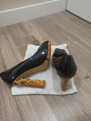 Zapatos de tacón negros T37