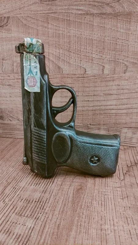 Bottiglia ceramica pistola Zlatorog