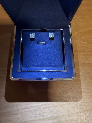 Pendientes Oro Blanco Diamantes Naturales