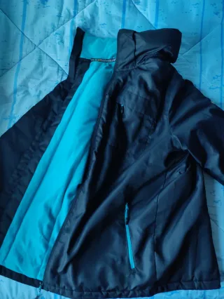 Chaquetón Karhu Talla L Negro y Turquesa