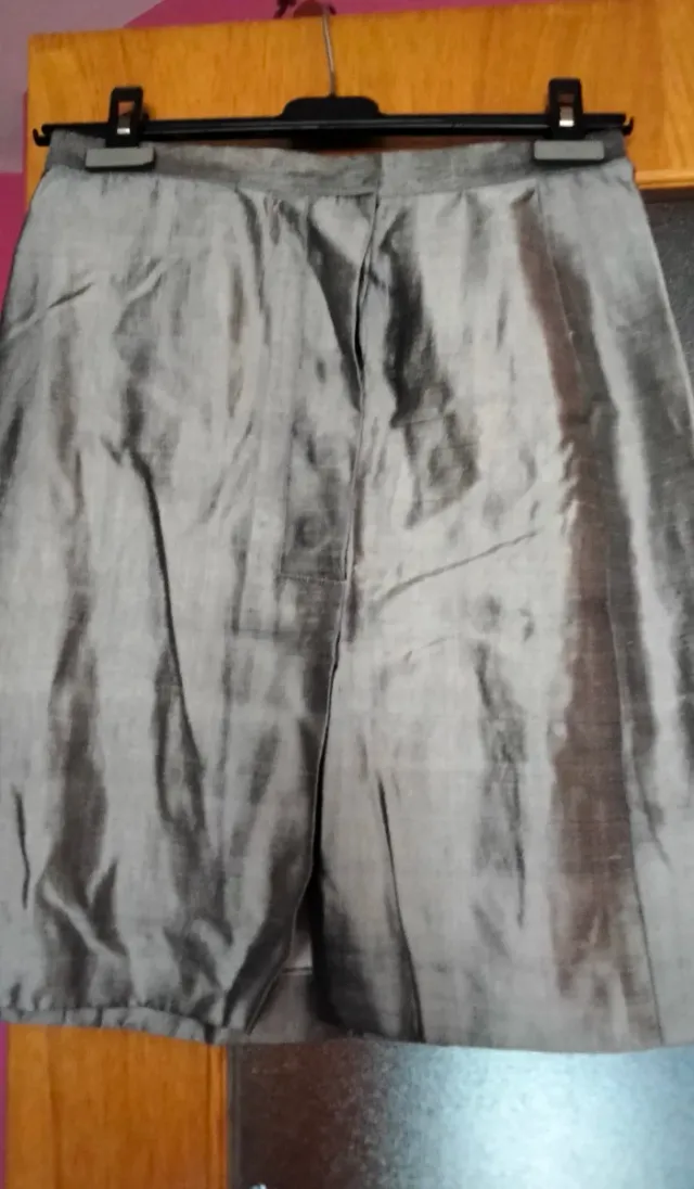 Traje chaqueta gris plateado