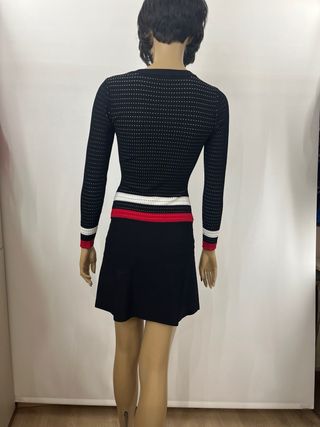 Vestido Morgan Negro y Rojo