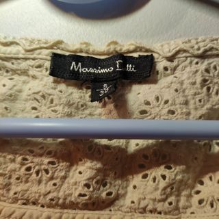 Camiseta Massimo Dutti Beige Brocado