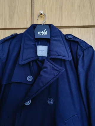 Chaquetón Mango Azul Talla L Hombre