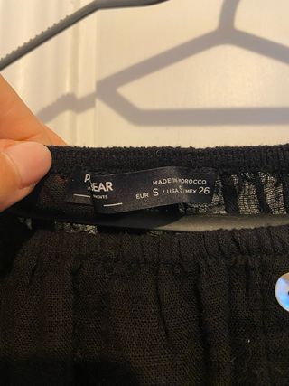 Top negro Pull&Bear manga larga