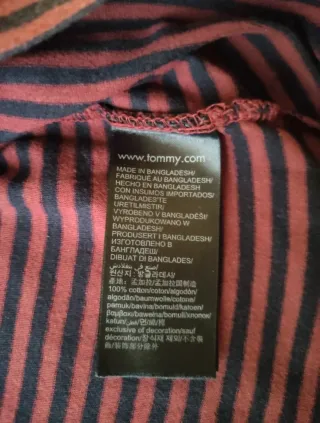 Camiseta Tommy Hilfiger Rayas Talla S