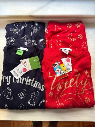 Conjunto de Pijamas Navideños Talla M