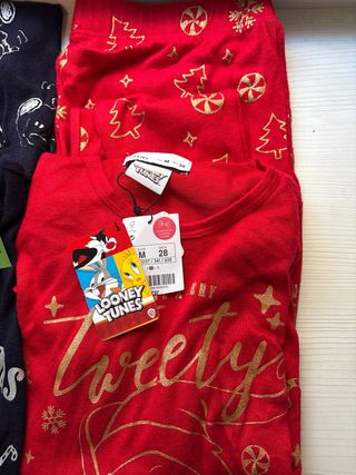 Conjunto de Pijamas Navideños Talla M