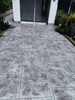 Hormigón impreso para exterior