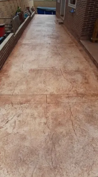 Hormigón impreso para exterior