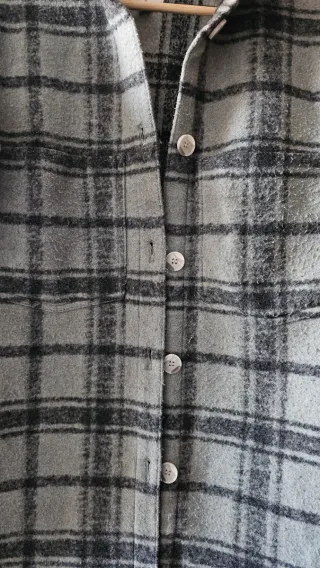 Chaqueta H&M cuadros invierno oversize