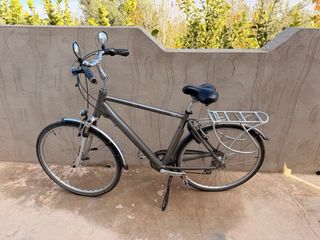 Bicicleta de paseo gris