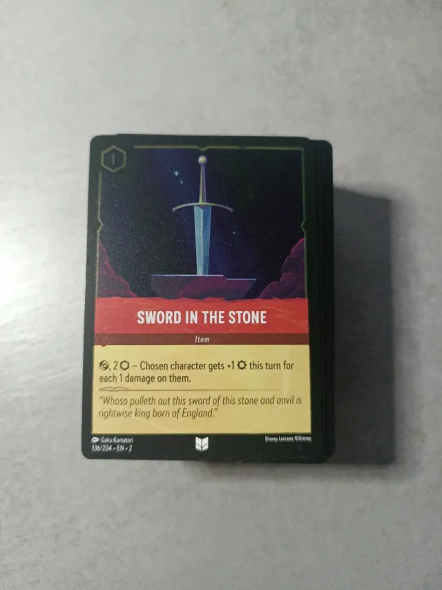 Carta Lorcana: Sword in the Stone