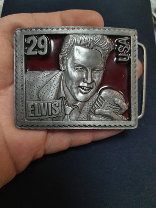 Fibbia Cintura Elvis Rock & Roll Singer USA