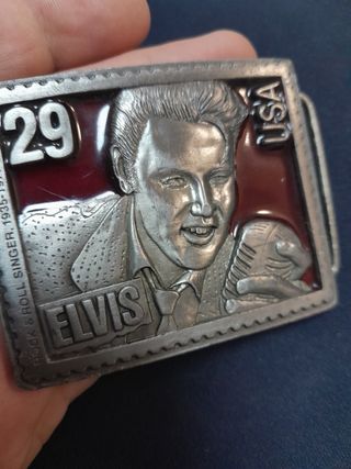 Fibbia Cintura Elvis Rock & Roll Singer USA