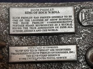 Fibbia Cintura Elvis Rock & Roll Singer USA