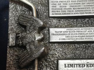 Fibbia Cintura Elvis Rock & Roll Singer USA