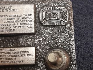 Fibbia Cintura Elvis Rock & Roll Singer USA